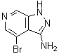 structure of CAS# 870244-35-2, 4-Bromo-1H-pyrazolo[3,4-c]pyridin-3-amine