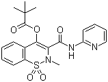 特戊酸吡罗昔康分子结构 (CAS 87027-09-6)