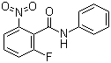 2-氟-6-硝基-N-苯基苯甲酰胺分子结构 (CAS 870281-83-7)