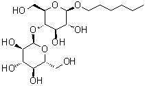 己基 4-O-alpha-D-吡喃葡萄糖基-beta-D-吡喃葡萄糖苷分子结构 (CAS 870287-95-9)