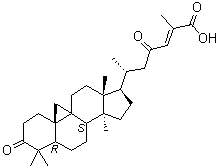 (24E)-3,23-Dioxo-9,19-cyclolanost-24-en-26-oic acid molecular structure (CAS 870456-88-5)