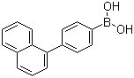 4-(1-萘基)苯硼酸分子结构 (CAS 870774-25-7)