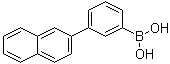 [3-(2-萘基)苯基]硼酸分子结构 (CAS 870774-29-1)