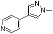 structure of CAS# 870863-00-6, 4-(1-甲基-1H-吡唑-4-基)吡啶