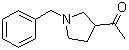 3-乙酰基-1-苄基吡咯烷分子结构 (CAS 87088-73-1)
