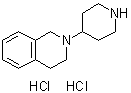 2-(哌啶-4-基)-1,2,3,4-四氢异喹啉二盐酸盐分子结构 (CAS 871113-10-9)
