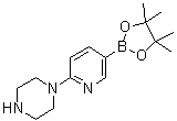 2-(哌嗪-1-基)吡啶-5-硼酸频哪醇酯分子结构 (CAS 871125-86-9)