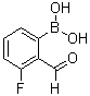 (3-氟-2-甲酰基苯基)硼酸分子结构 (CAS 871126-15-7)