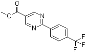 2-[4-(三氟甲基)苯基]-5-嘧啶羧酸甲酯分子结构 (CAS 871251-66-0)