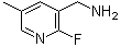 2-氟-5-甲基-3-吡啶甲胺分子结构 (CAS 871325-17-6)