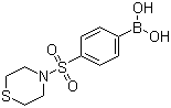 4-(硫代吗啉-4-磺酰基)苯硼酸分子结构 (CAS 871329-69-0)