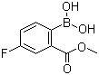 4-氟-2-甲氧羰基苯硼酸分子结构 (CAS 871329-81-6)