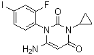 6-氨基-3-环丙基-1-(2-氟-4-碘苯基)-1H-嘧啶-2,4-二酮分子结构 (CAS 871700-28-6)