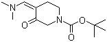 4-[(二甲氨基)亚甲基]-3-氧代-1-哌啶羧酸叔丁酯分子结构 (CAS 871726-72-6)