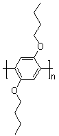 聚(2,5-二丁氧基苯)分子结构 (CAS 87187-05-1)
