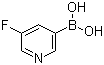 5-氟-3-吡啶硼酸分子结构 (CAS 872041-86-6)