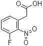 3-氟-2-硝基苯乙酸分子结构 (CAS 872141-25-8)