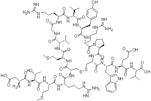 鲑鱼黑色素聚集激素分子结构 (CAS 87218-84-6)