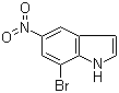 structure of CAS# 87240-07-1, 7-溴-5-硝基吲哚