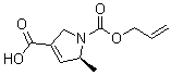(5S)-2,5-二氢-5-甲基-1H-吡咯-1,3-二甲酸 1-(2-丙烯基)酯分子结构 (CAS 872693-14-6)