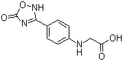 N-[4-(2,5-二氢-5-氧代-1,2,4-恶二唑-3-基)苯基]甘氨酸分子结构 (CAS 872728-82-0)
