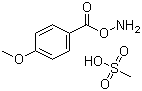 O-(4-甲氧基苯甲酰基)羟胺甲磺酸盐分子结构 (CAS 872851-29-1)
