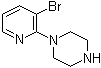 structure of CAS# 87394-56-7, 1-(3-溴吡啶-2-基)哌嗪