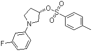 structure of CAS# 873945-29-0, (3R)-1-(3-氟苯基)-3-吡咯烷醇 4-甲基苯磺酸酯
