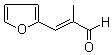 structure of CAS# 874-66-8, 2-Methyl-3-(2-furyl)-2-propenal