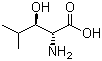 (2R,3S)-(-)-2-氨基-3-羟基-4-甲基戊酸分子结构 (CAS 87421-23-6)
