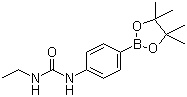 4-(3-乙基脲)苯基硼酸频哪醇酯分子结构 (CAS 874291-00-6)