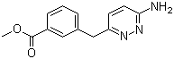 3-[(6-氨基-3-哒嗪基)甲基]苯甲酸甲酯分子结构 (CAS 874338-90-6)