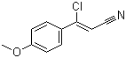 (2Z)-3-氯-3-(4-甲氧基苯基)-2-丙烯腈分子结构 (CAS 874479-16-0)