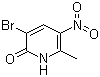 3-溴-6-甲基-5-硝基-2(1H)-吡啶酮分子结构 (CAS 874493-25-1)