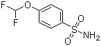 对二氟甲氧基苯磺酰胺分子结构 (CAS 874781-09-6)