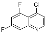 structure of CAS# 874831-46-6, 4-Chloro-5,7-difluoroquinoline