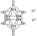 structure of CAS# 874881-81-9, Potassium dodecahydroclosododecaborate