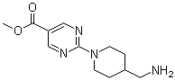 2-[4-(氨基甲基)-1-哌啶基]-5-嘧啶羧酸甲酯分子结构 (CAS 875318-56-2)