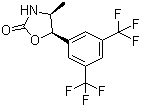 structure of CAS# 875444-08-9, (4S,5R)-5-[3,5-Bis(trifluoromethyl)phenyl]-4-methyl-1,3-oxazolidin-2-one
