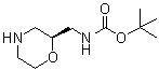structure of CAS# 875551-59-0, N-[(2S)-2-吗啉基甲基]氨基甲酸叔丁酯