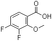 3,4-二氟-2-甲氧基苯甲酸分子结构 (CAS 875664-52-1)