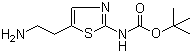 structure of CAS# 875798-81-5, 5-(2-氨基乙基)噻唑-2-氨基甲酸叔丁酯