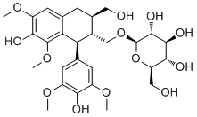 CAS 登录号：87585-32-8, (+)-南烛木树脂酚 9'-O-葡萄糖甙