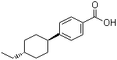 structure of CAS# 87592-41-4, 反式-4-乙基环己基苯甲酸