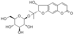 structure of CAS# 87592-77-6, Smyrindioloside