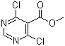 structure of CAS# 87600-71-3, 4,6-二氯嘧啶-5-甲酸甲酯