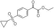 structure of CAS# 876063-40-0, Ethyl 2-[4-(cyclopropylsulfonyl)phenyl]-2-oxoacetate