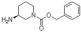 (3S)-3-氨基-1-哌啶羧酸苄酯分子结构 (CAS 876461-55-1)
