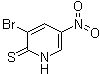 structure of CAS# 876489-83-7, 3-Bromo-5-nitro-2(1H)-pyridinethione