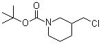3-(氯甲基)-1-哌啶甲酸叔丁酯分子结构 (CAS 876589-09-2)